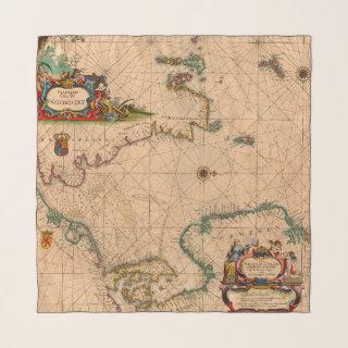 Antique Old Map Inspired (1) Scarf