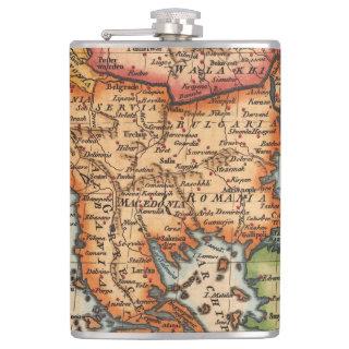 Antique Old Map Inspired (2) Flask