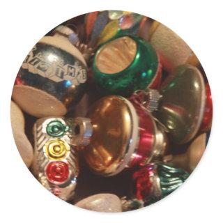 Antique Ornaments Classic Round Sticker