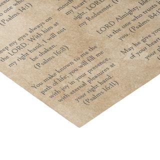 Antique Paper Bible Psalm Verses for Journals