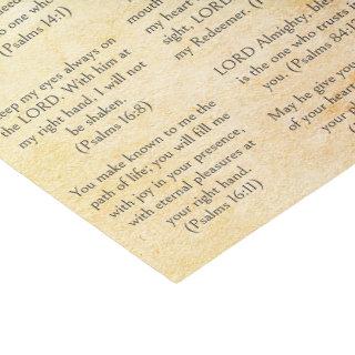 Antique Paper Bible Psalm Verses for Journals