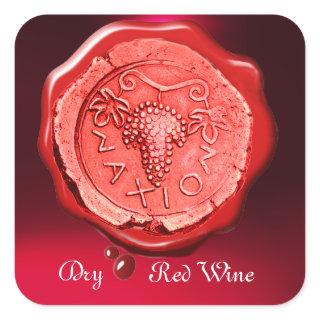 ANTIQUE RED GRAPE WINE RED WAX SEAL