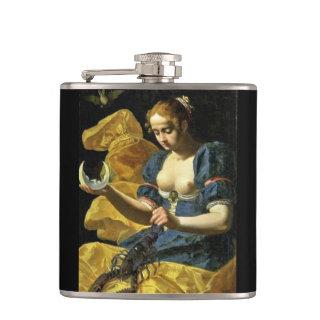 ANTIQUE RENAISSANCE TAROTS 18 / THE MOON HIP FLASK