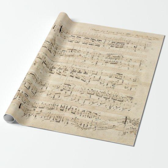 Antique Sheet Music Chopin Manuscript