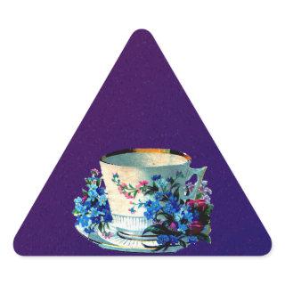 Antique Teacup Triangle Sticker