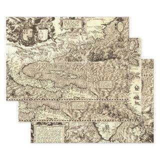 Antique World Map North and South America  Sheets