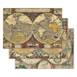 Antique World Maps  Sheets
