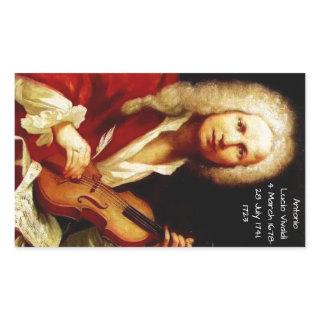 Antonio Lucio Vivaldi 1723 Rectangular Sticker