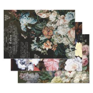 ANTQUE FLORALS HEAVY WEIGHT DECOUPAGE PRINTS  SHEETS