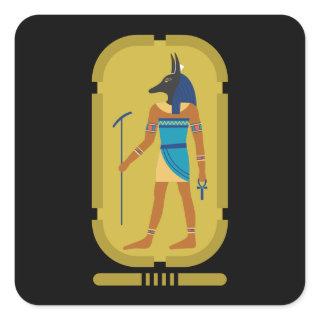 Anubis Square Sticker