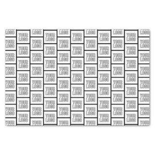 Any Logo or Image Repeating Pattern Tissue Paper