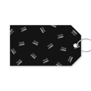 Any Logo or Uploaded Image | Scattered Pattern  Gift Tags