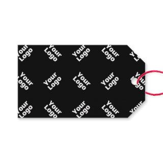 Any Logo or Uploaded Image | Scattered Pattern  Gift Tags