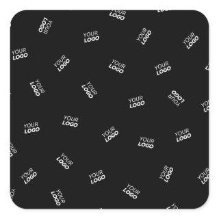 Any Logo or Uploaded Image | Scattered Pattern  Square Sticker