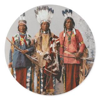 Apache Chiefs Garfield Ouche Te Foya 1899 Classic Round Sticker