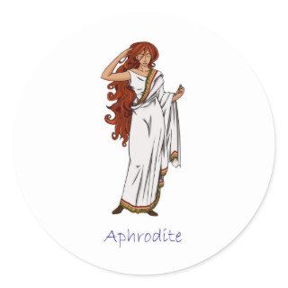 Aphrodite - Greek Goddess Classic Round Sticker