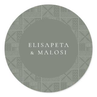 Apia Wedding Classic Round Sticker
