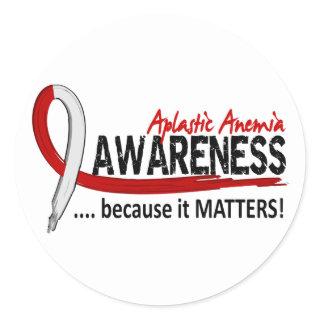 Aplastic Anemia Awareness 2 Classic Round Sticker