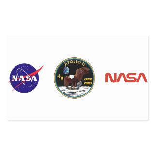 Apollo 11: We Reach The Moon Rectangular Sticker