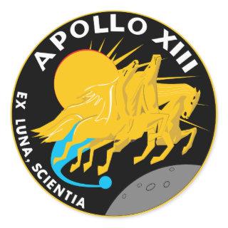 Apollo 13 NASA Mission Patch Logo Classic Round Sticker