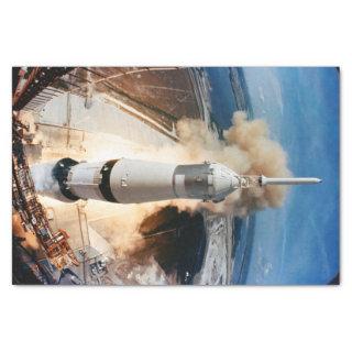 Apollo Saturn V Rocket launch to Moon 1969 Tissue Paper