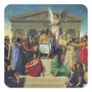 Apotheosis of Homer, 1827 Square Sticker