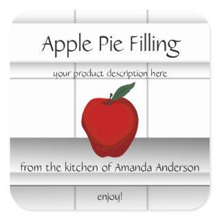 Apple Pie Filling Kitchen Tiles Sq Product Label