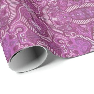 Apple Stripe Bohemian Arabesque Pattern Purple