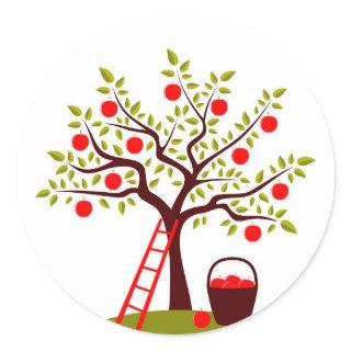 Apple Tree Classic Round Sticker