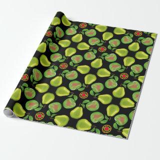 Apples and Pears gift wrap