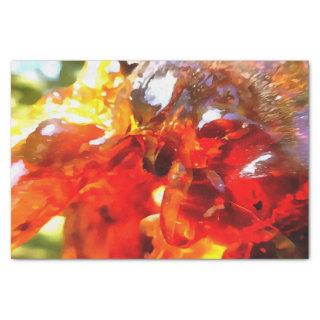 Apricot Tree Leaked Resin Abstract Abstract Painti Tissue Paper