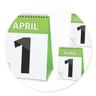 April 1st Calendar Stickers