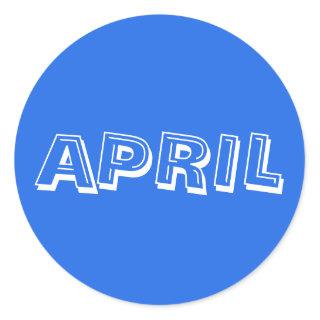 April Alphabet Soup Royal Blue Sticker by Janz