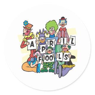 April Fools Classic Round Sticker