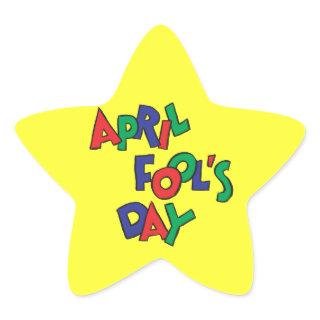April Fools Day Star Sticker