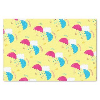 April Showers Twin Umbrellas Tissue Paper