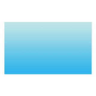Aqua Blue Ombre Rectangular Sticker
