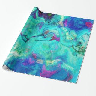 Aqua Blue Water Abstract