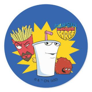 Aqua Teen Hunger Force Explosive Graphic Classic Round Sticker