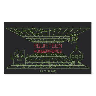 Aqua Teen Hunger Force Mooninites Game Logo Rectangular Sticker