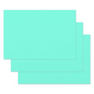 Aquamarine Blue Green Turquoise Solid Color  Sheets