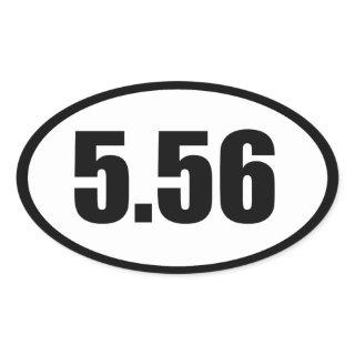 ar15 5.56 oval sticker