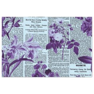 ** AR23 Flowers Vintage Victorian Decoupage  Tissue Paper