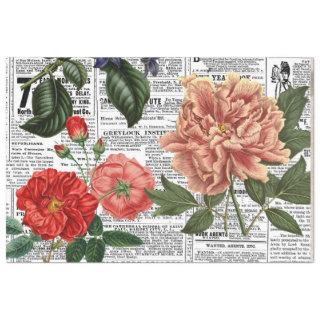 ** AR23 Old Floral Vintage Victorian Decoupage   Tissue Paper