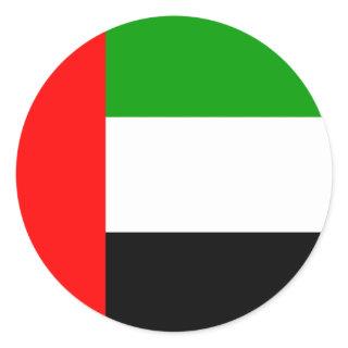 Arab Emirates High quality Flag Classic Round Sticker