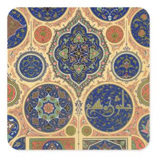 Arabian Decoration, plate XXVII from 'Polychrome O Square Sticker