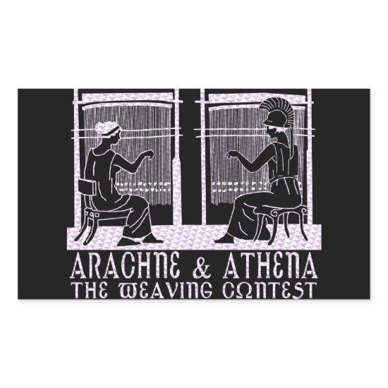 Arachne vs. Athena Rectangular Sticker
