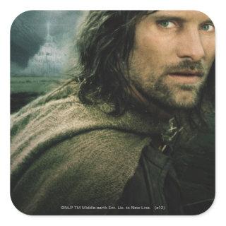 Aragorn Close Up Square Sticker