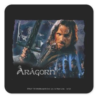 Aragorn With Army Square Sticker