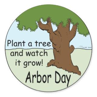 Arbor Day Classic Round Sticker
